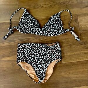 Leopard Print Bikini Set